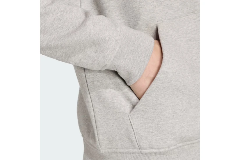 Adidas Originals Trefoil Essentials Ζακέτα Με Κουκούλα Γκρι