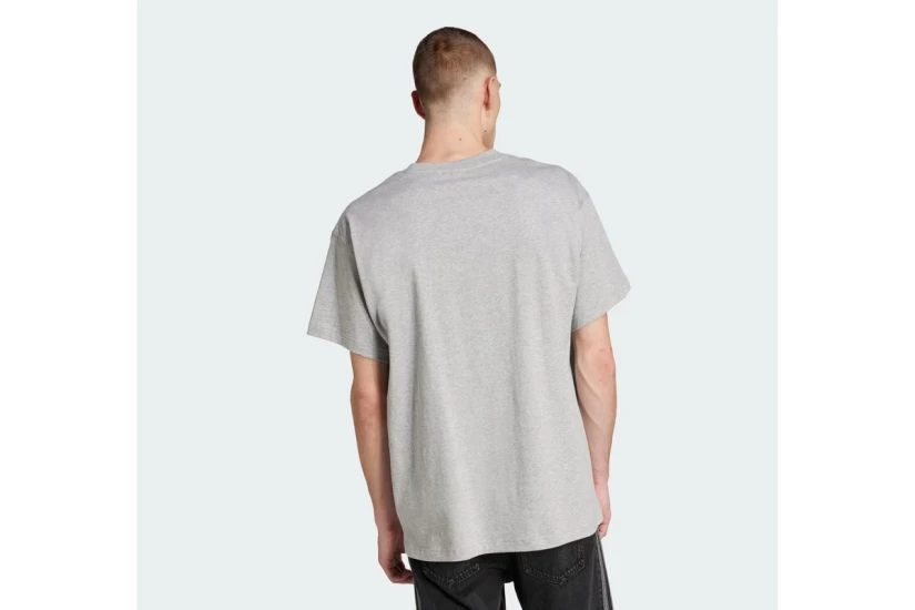 Adidas Originals Trefoil Essentials Ανδρικό Κοντομάνικο T-Shirt Γκρι