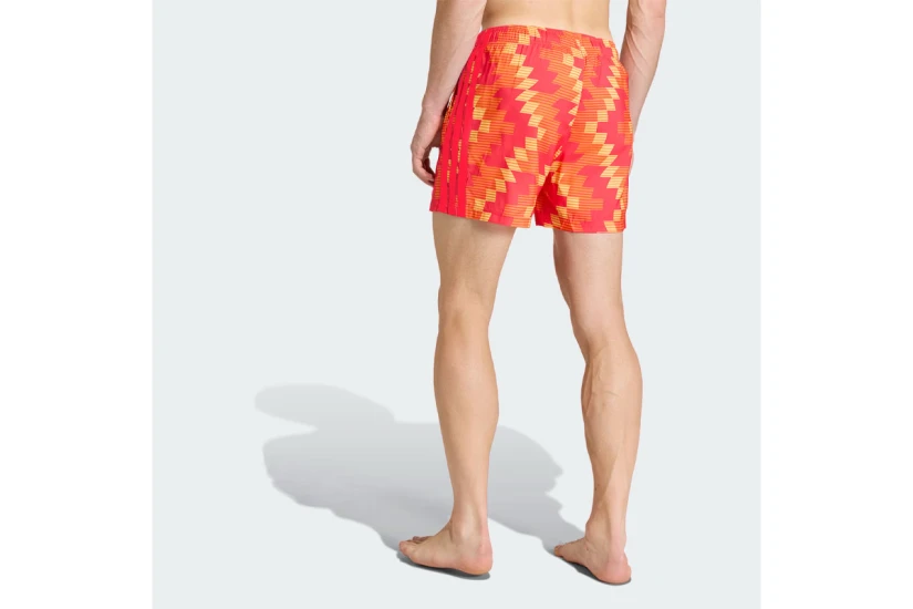 Adidas Performance Soccer-Inspired Graphic Ανδρικό Μαγιό Σορτς Κόκκινο, Πορτοκαλί, Κίτρινο, Λευκό