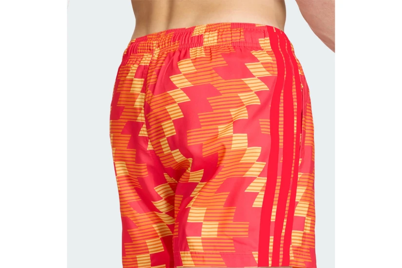 Adidas Performance Soccer-Inspired Graphic Ανδρικό Μαγιό Σορτς Κόκκινο, Πορτοκαλί, Κίτρινο, Λευκό