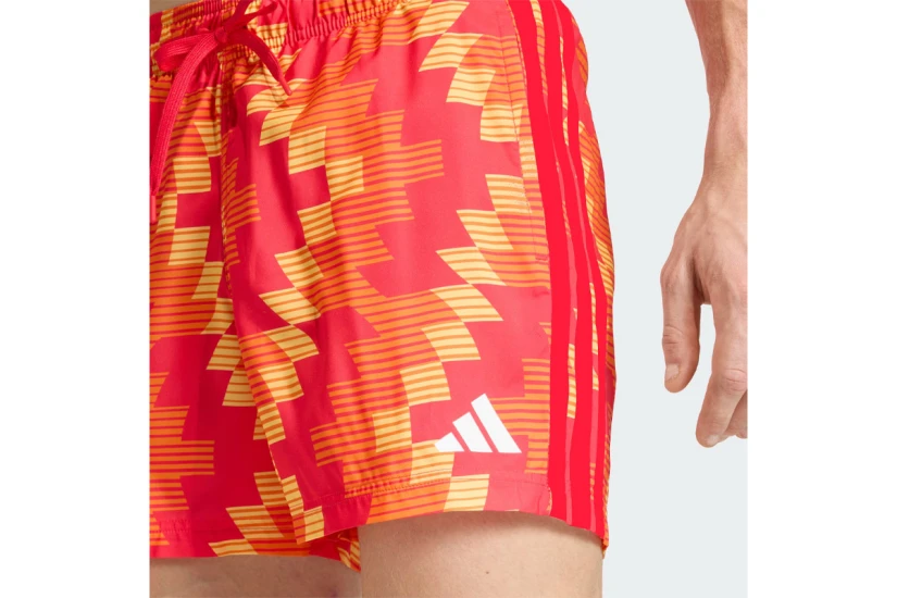 Adidas Performance Soccer-Inspired Graphic Ανδρικό Μαγιό Σορτς Κόκκινο, Πορτοκαλί, Κίτρινο, Λευκό