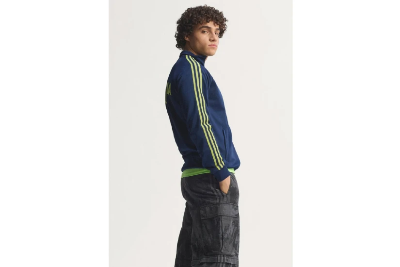 Adidas Originals Colombia Originals Ανδρική Πολυεστερική Ζακέτα Μπλε Σκούρο, Λαχανί