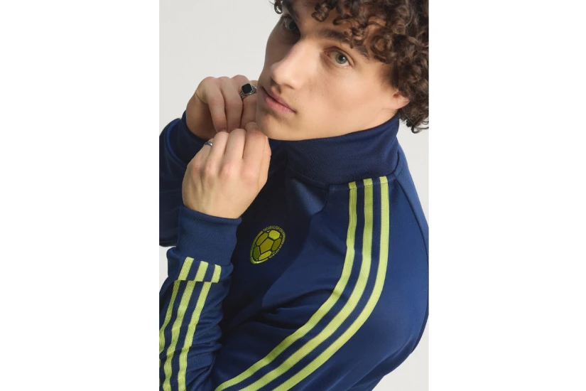 Adidas Originals Colombia Originals Ανδρική Πολυεστερική Ζακέτα Μπλε Σκούρο, Λαχανί