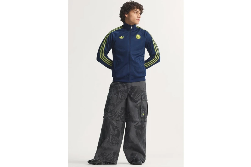 Adidas Originals Colombia Originals Ανδρική Πολυεστερική Ζακέτα Μπλε Σκούρο, Λαχανί