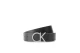 Calvin Klein Logo 3,5CM Γυναικεία Casual Ζώνη Μαύρη, Ασημί