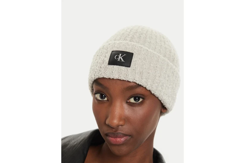 Calvin Klein Hardware Beanie Γυναικείο Χειμερινό Σκουφάκι Μπεζ
