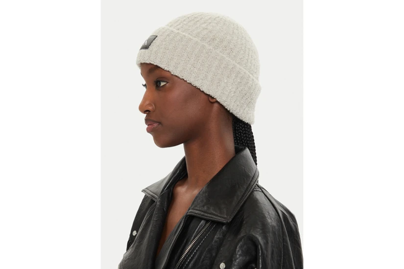 Calvin Klein Hardware Beanie Γυναικείο Χειμερινό Σκουφάκι Μπεζ