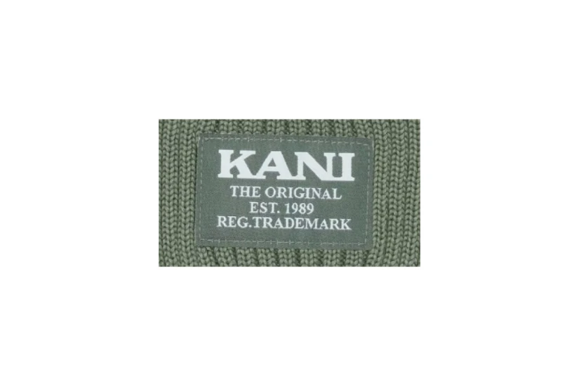 Karl Kani Woven Retro Classic Χειμερινό Σκουφάκι Λαδί