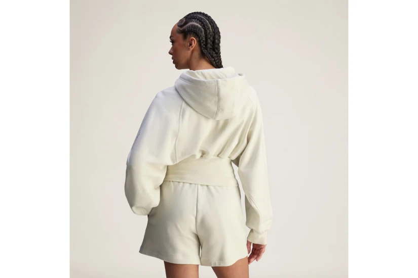 Adidas by Stella McCartney Γυναικείο Φούτερ με Κουκούλα Εκρού