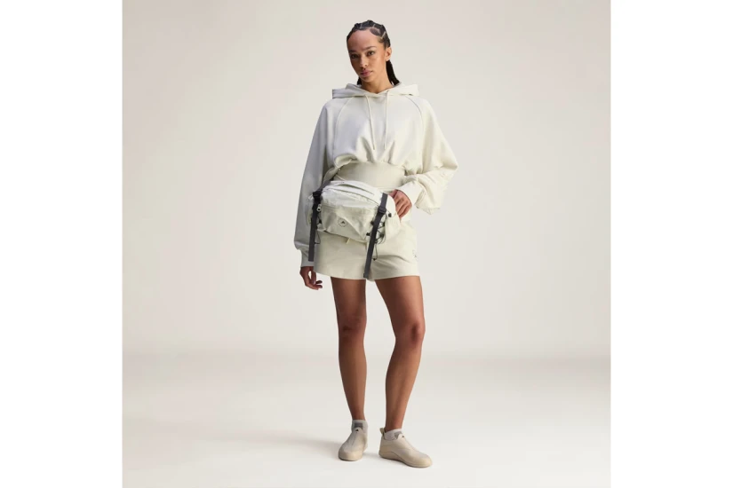 Adidas by Stella McCartney Γυναικείο Φούτερ με Κουκούλα Εκρού