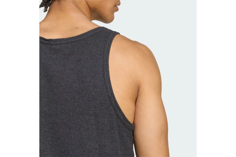 Adidas Originals Trefoil Essentials Ανδρική Αμάνικη Μπλούζα Μαύρη, Λευκή