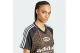 Adidas Originals Satin Jersey Γυναικείο Κοντομάνικο T-Shirt Μαύρο, Καφέ, Εκρού