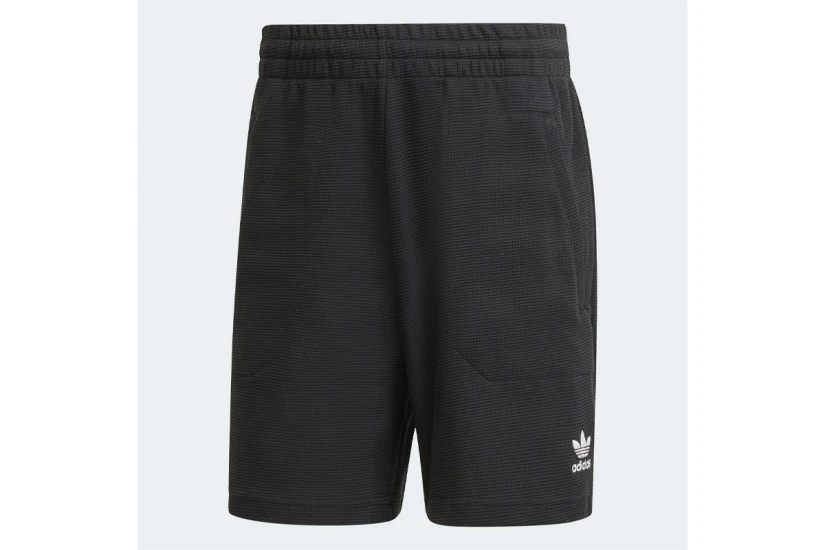 Adidas Originals Trefoil Essentials Waffle Ανδρική Αθλητική Βερμούδα Μαύρη