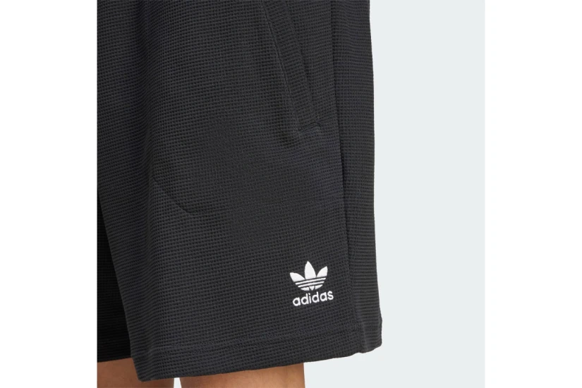 Adidas Originals Trefoil Essentials Waffle Ανδρική Αθλητική Βερμούδα Μαύρη