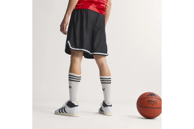 Adidas Originals Basketball Flame Ανδρική Μπασκετική Βερμούδα Μαύρη