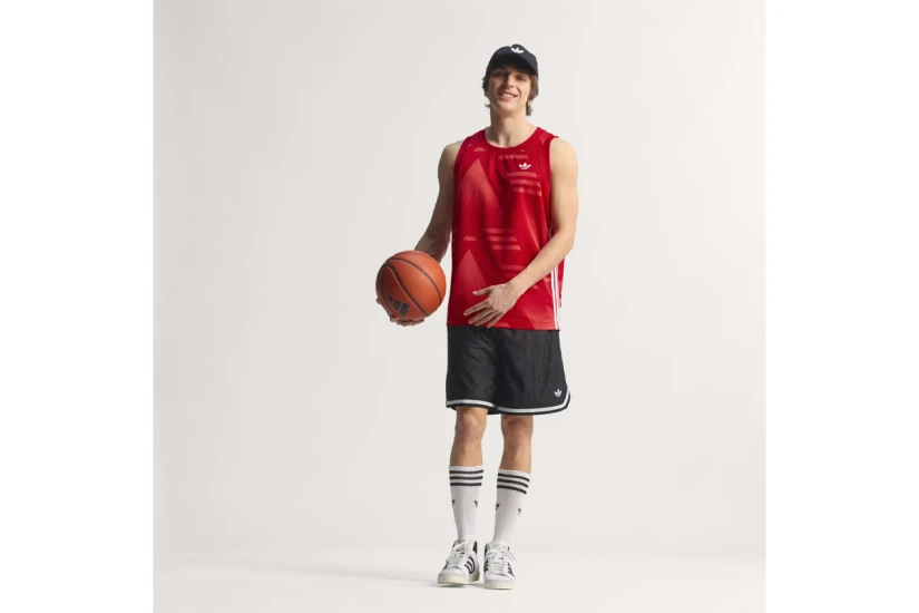 Adidas Originals Basketball Flame Ανδρική Μπασκετική Βερμούδα Μαύρη