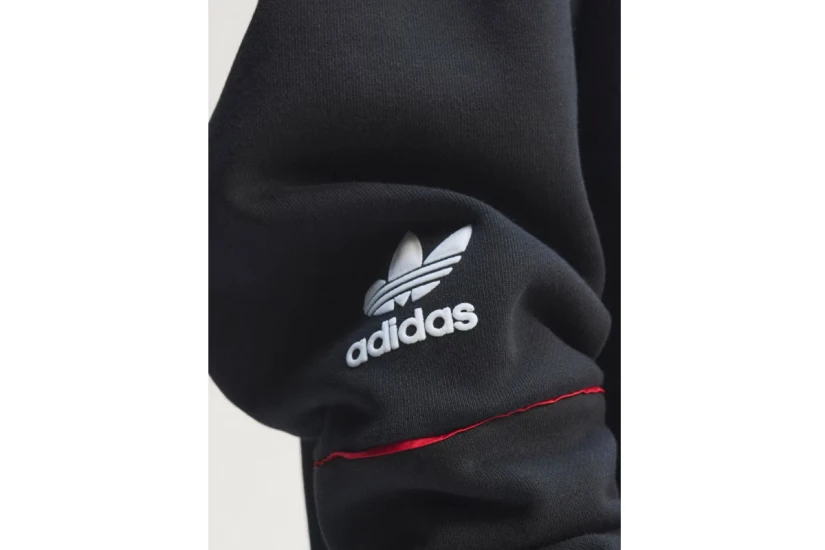 Adidas Originals Manchester United 90 Ανδρική Μακρυμάνικη Μπλούζα με Λαιμόκοψη Μαύρη