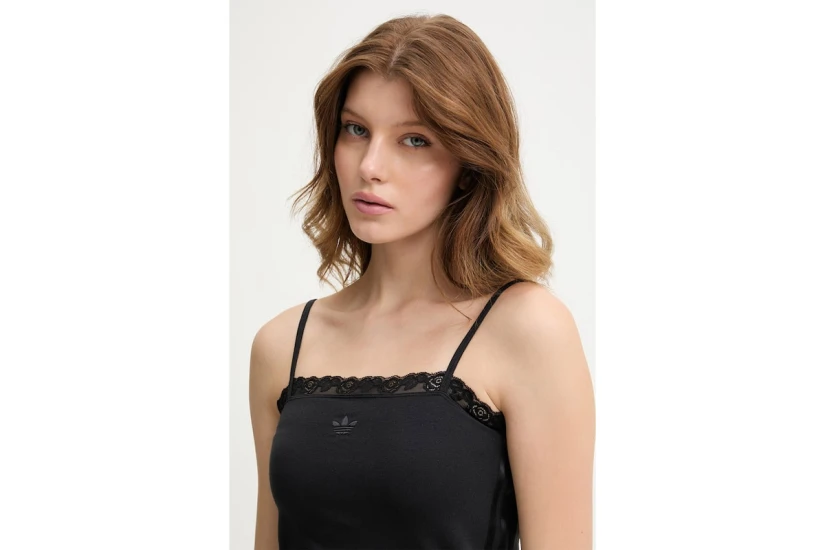 Adidas Originals Lace Γυναικείο Αμάνικο Top Μαύρο