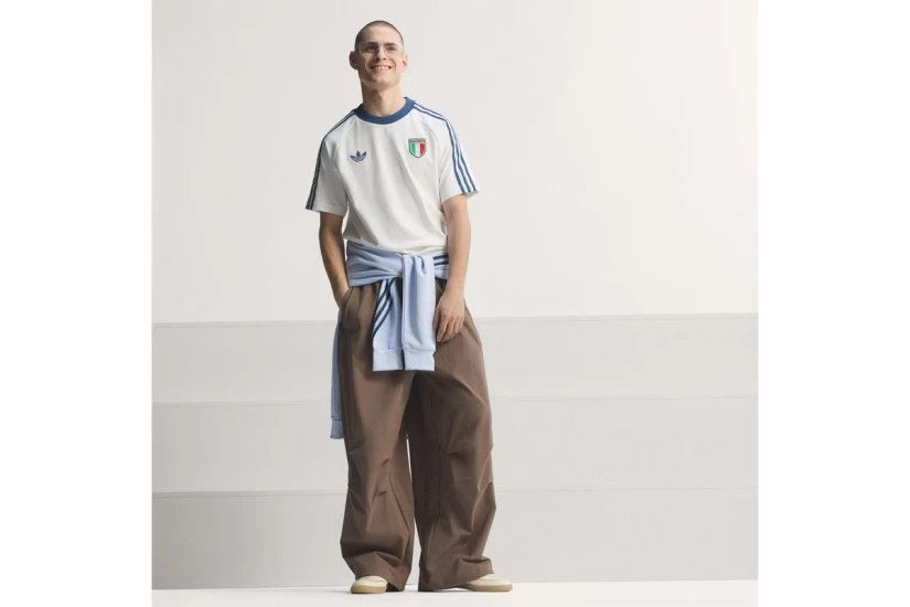 Adidas Originals Italy Originals Ανδρικό Κοντομάνικο T-Shirt Λευκό, Μπλε, Πράσινο, Κόκκινο