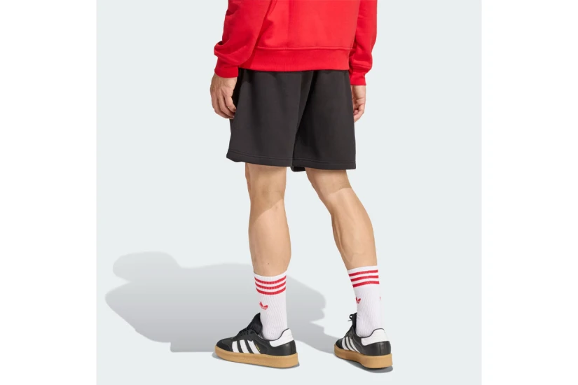 Adidas Originals Trefoil Essentials Fleece Ανδρική Αθλητική Βερμούδα Μαύρη