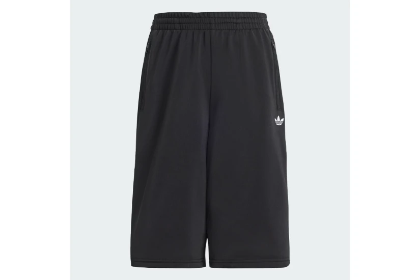 Adidas Originals Firebird Adicolor Αθλητική Βερμούδα Μαύρη, Λευκή