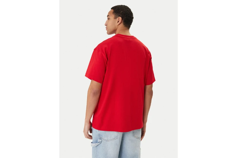 Adidas Originals Trefoil Essentials Overisized Ανδρικό Κοντομάνικο T-Shirt Κόκκινο 