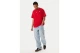 Adidas Originals Trefoil Essentials Overisized Ανδρικό Κοντομάνικο T-Shirt Κόκκινο 