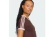 Adidas Originals 3-Stripes Γυναικείο Κοντομάνικο T-Shirt Καφέ, Ροζ
