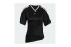 Adidas Originals Rouched Football Jersey Γυναικείο Κοντομάνικο T-Shirt Μαύρο, Κίτρινο, Εκρού