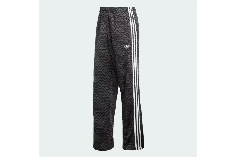 Adidas Originals Firebird Loose Monogram Ανδρικό Παντελόνι Φόρμας Μαύρο, Γκρι Σκούρο, Λευκό