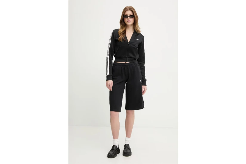 Adidas Originals Essentials French Terry Γυναικεία Αθλητική Βερμούδα Μαύρη