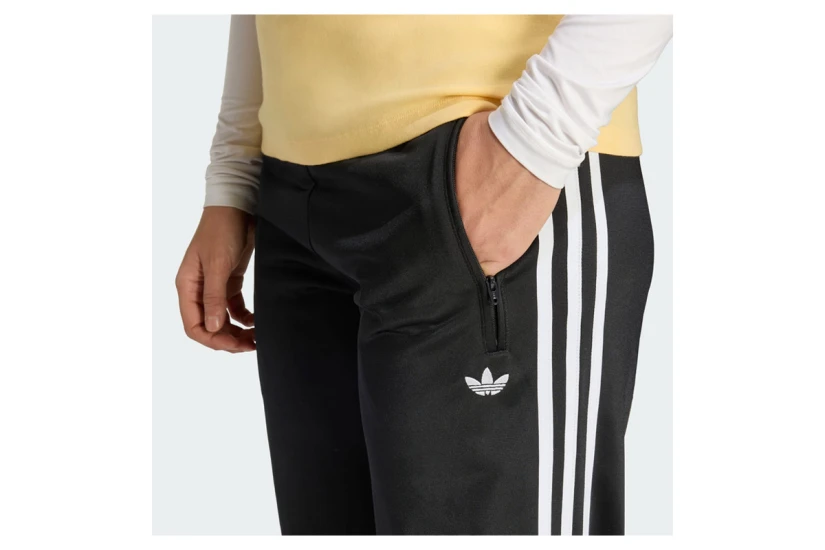 Adidas Originals Smocked Firebird Γυναικείο Παντελόνι Φόρμας Μαύρο, Λευκό