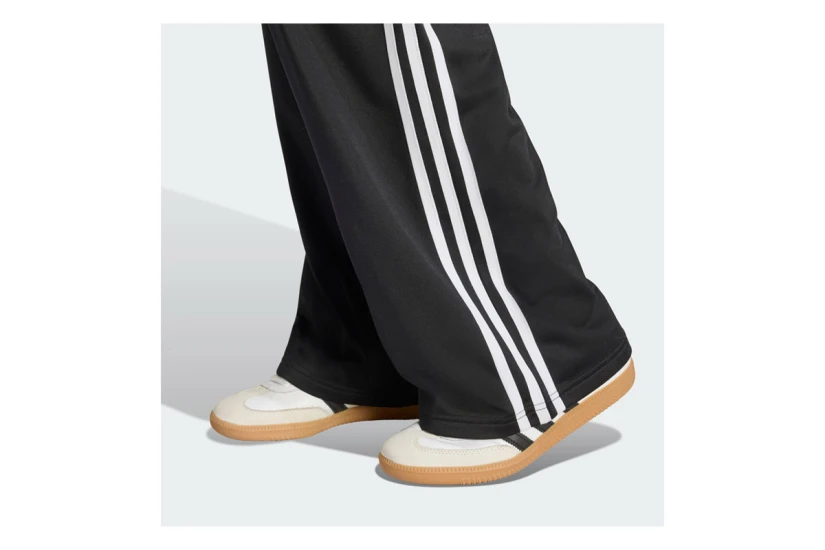 Adidas Originals Smocked Firebird Γυναικείο Παντελόνι Φόρμας Μαύρο, Λευκό
