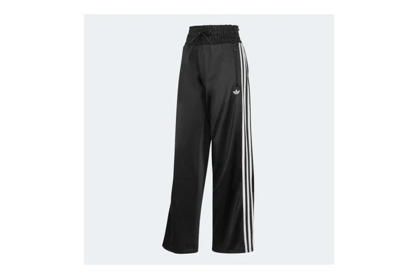 Adidas Originals Smocked Firebird Γυναικείο Παντελόνι Φόρμας Μαύρο, Λευκό