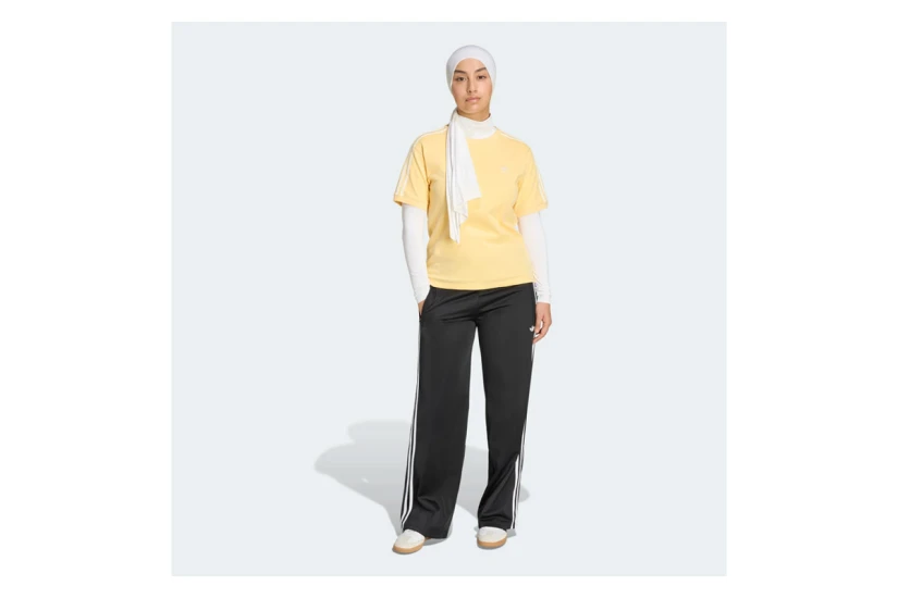 Adidas Originals Smocked Firebird Γυναικείο Παντελόνι Φόρμας Μαύρο, Λευκό