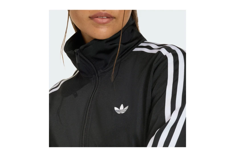 Adidas Originals Smocked Firebird Γυναικεία Πολυεστερική Ζακέτα Μαύρη, Λευκή