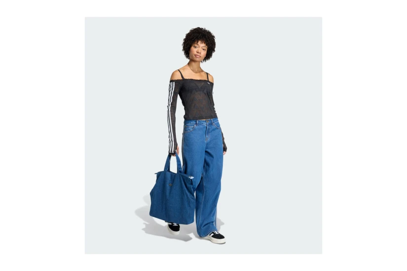 Adidas Originals Lace Bardot Γυναικεία Μακρυμάνικη Μπλούζα Μαύρη, Λευκή