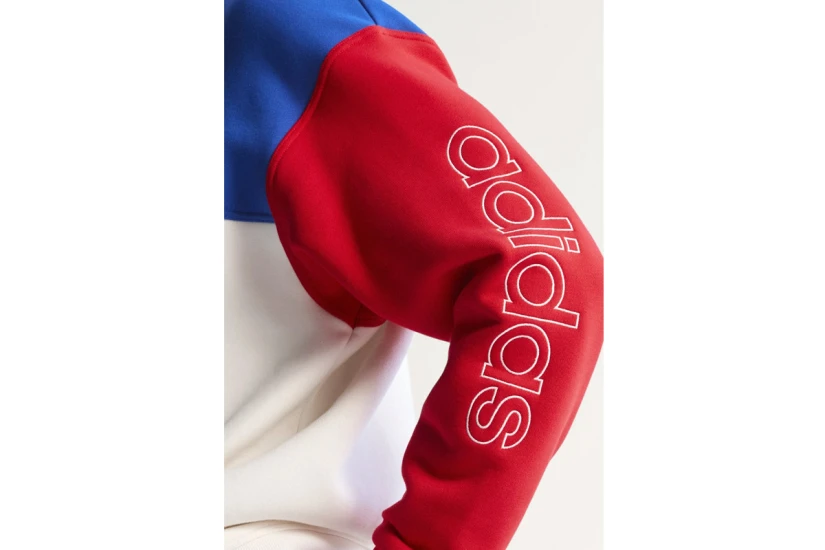 Adidas Originals Graphic Fifa 94 Ανδρική Μακρυμάνικη Μπλούζα με Λαιμόκοψη Λευκή, Ρουά, Κόκκινη