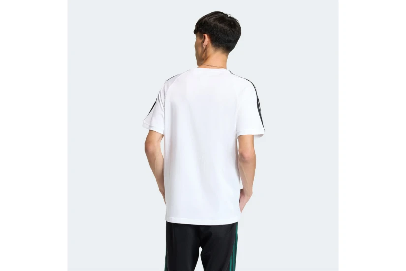 Adidas Originals Monogram Infill 3-Stripes Ανδρικό Κοντομάνικο T-Shirt Λευκό, Μαύρο