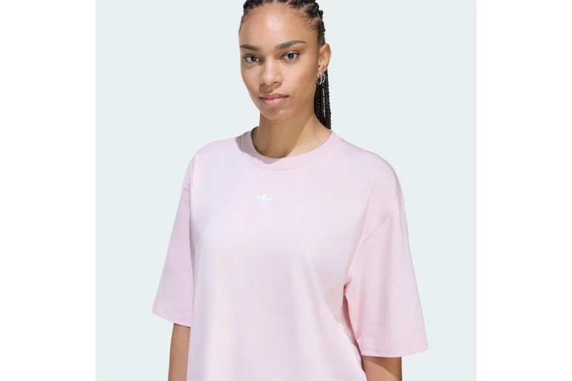 Adidas Originals Essentials Boyfriend Γυναικείο Κοντομάνικο T-Shirt Ροζ