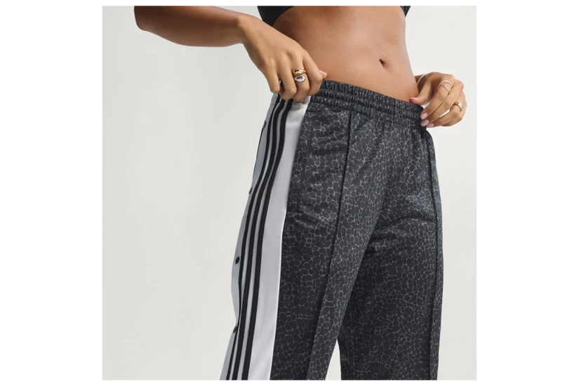 Adidas Originals AOP Adibreak Γυναικείο Παντελόνι Φόρμας Μαύρο, Λευκό, Ανθρακί