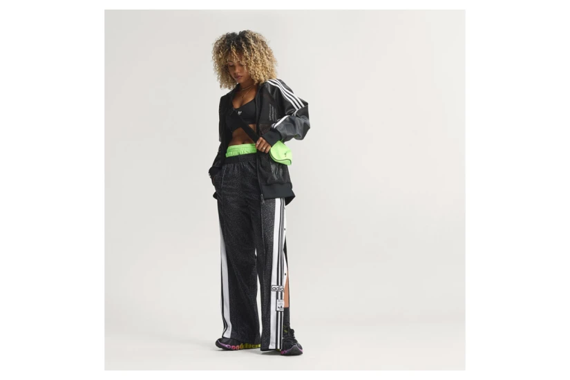 Adidas Originals AOP Adibreak Γυναικείο Παντελόνι Φόρμας Μαύρο, Λευκό, Ανθρακί