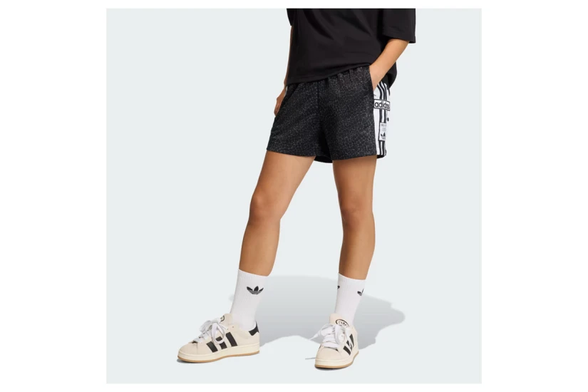Adidas Originals AOP Adibreak Γυναικείο Αθλητικό Σορτς Μαύρο, Λευκό, Ανθρακί