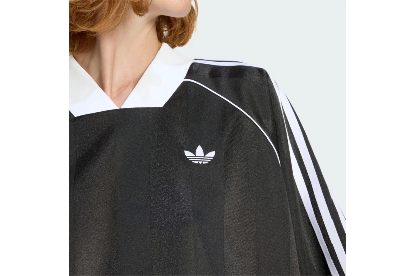 Adidas Originals 3-Stripes Jacquard Γυναικείο Κοντομάνικο T-Shirt Μαύρο, Λευκό