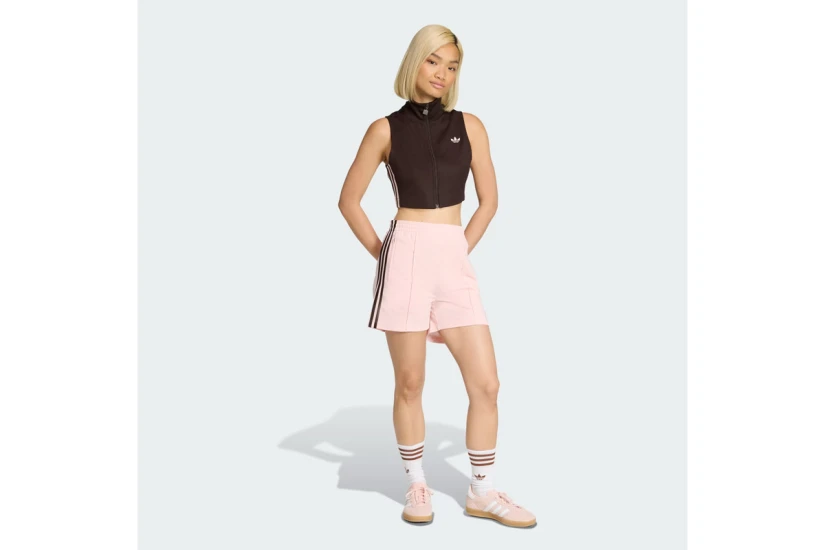 Adidas Originals Firebird Classic Γυναικείο Αθλητικό Σορτς Ροζ, Καφέ