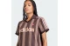 Adidas Originals Twill Football Jersey V-Neck Γυναικείο Κοντομάνικο T-Shirt Καφέ, Κόκκινο, Μπεζ