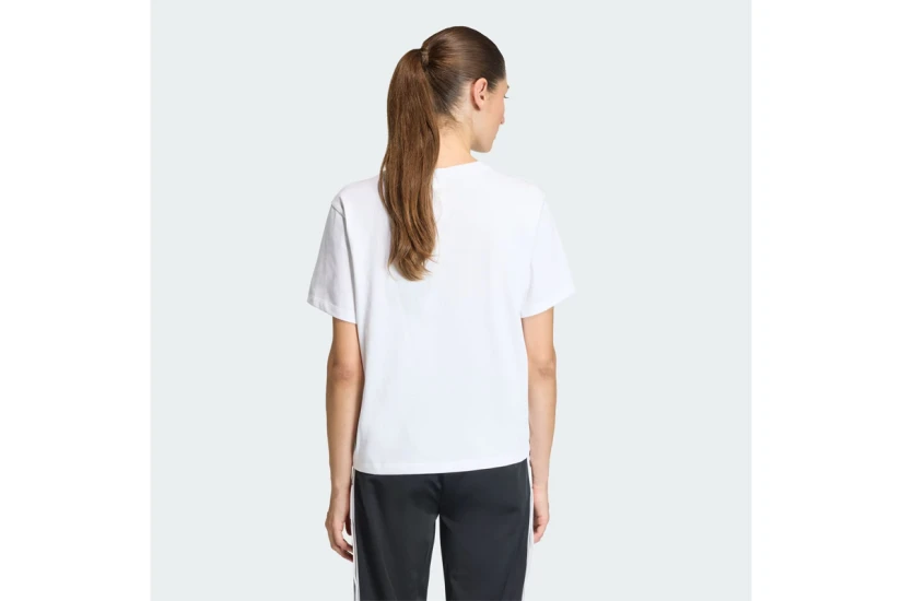 Adidas Originals Trefoil Boxy Γυναικείο Κοντομάνικο T-Shirt Λευκό, Μαύρο