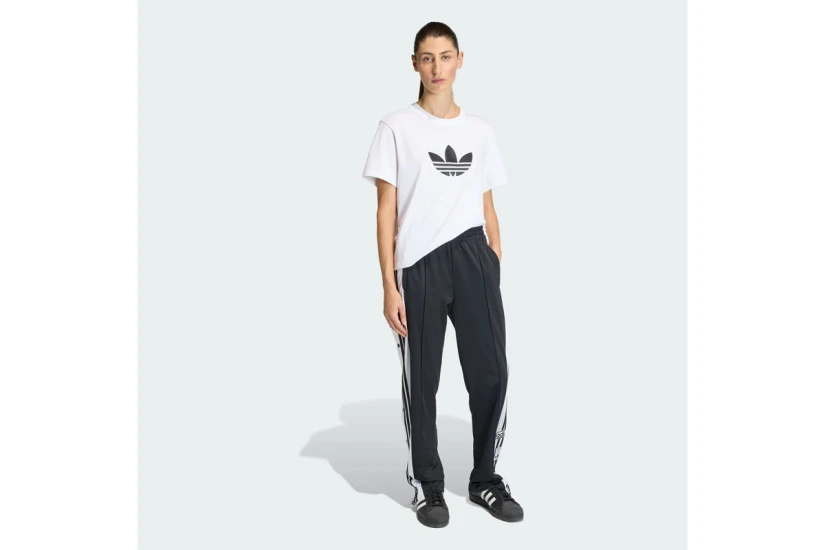 Adidas Originals Trefoil Boxy Γυναικείο Κοντομάνικο T-Shirt Λευκό, Μαύρο