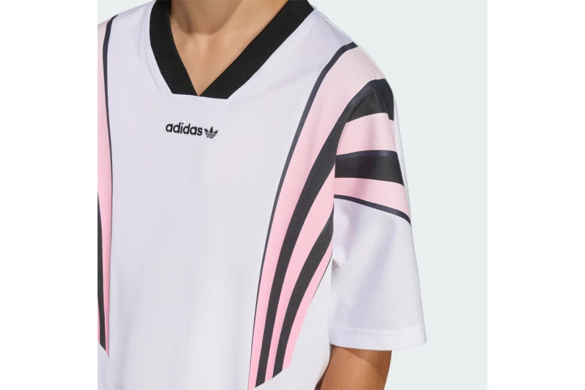 Adidas Originals Santiago Loose Batwing Παιδικό Κοντομάνικο T-Shirt Λευκό, Ροζ, Μαύρο