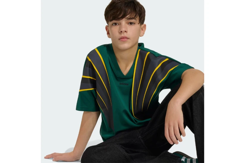 Adidas Originals Santiago Batwing Sleeve Loose Παιδική Φανέλα Κυπαρισσί, Κίτρινη, Μαύρη